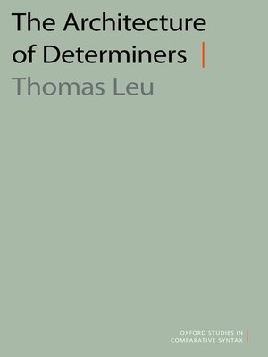 cover image of The Architecture of Determiners
